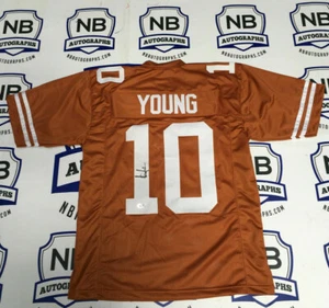 Vince Young Autographed Jersey #10 Burnt Orange University of Texas COA Beckett - Picture 1 of 6