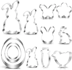 Ausstecher Ostern, Plätzchen Ausstecher Ostern, 12 Stück Ausstechformen Ostern S - Bild 1 von 12