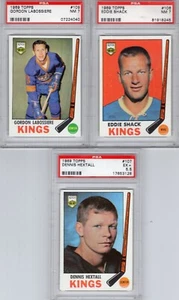 Los Angeles Kings 1969 Team Lot ALL GRADED 5 cards see Scan/Description - Picture 1 of 2