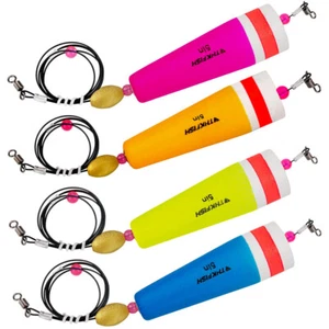 THKFISH Fishing Bobbers Fishing Floats Weighted Bobbers for Fishing Popping Cork - Picture 1 of 7