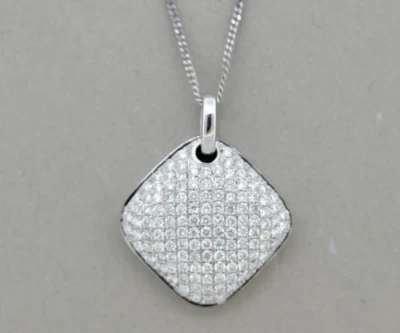 Dazzling White Lab-Created Round Cut 0.70CT Diamonds Stylish Luxury Pendant - Image 1 of 4
