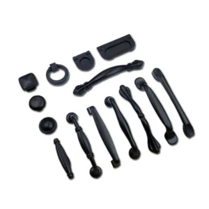 Black American Style Door Pull Handles Knobs For Kitchen Cabinet Cupboard Drawer - Picture 1 of 12