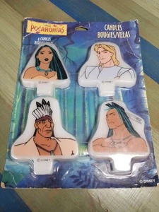 Vtg Sealed NOS Disney Pocahontas Candles Toppers Powhatan Kocoum John Smith NIB - Picture 1 of 3