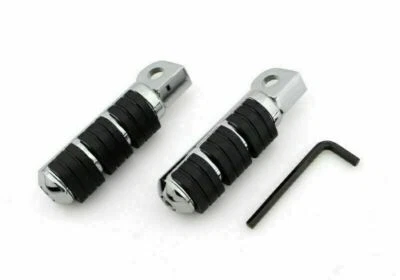 Front Foot Pegs Fits Kawasaki VN 800 Classic Custom 1500 Suzuki Marauder Black Foto 1 de 3