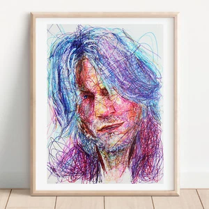 Dante Ballpoint Pen Print, Devil May Cry Art Poster - Picture 1 of 3