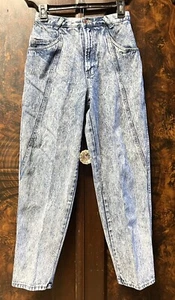 Vintage 1980er Brittania High Waist Acid Wash Jeans Damengröße 9-26 x 29 - Bild 1 von 10