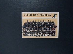 1960 TOPPS 60 GREEN BAY PACKERS TEAM CARD UNMARKED NRMT/+ itemB