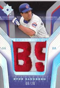 2004 Ultimate Collection RYNE SANDBERG Cubs LOGO Super Patch #d 20 - Bild 1 von 1