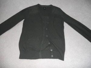 Preswick & Moore Petite S dark evergreen cardigan sweater - Picture 1 of 2