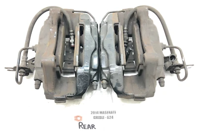 2014-2017 MASERATI GHIBLI S REAR BRAKE CALIPERS X2 BREMBO OEM 43K. - Image 1 of 4