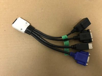 HP 358201-001 355935-001 Local I/O Crossover SUVI Cable Adapter Serial USB Video - Image 1 of 3