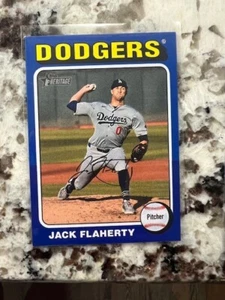 Tarjeta azul oscuro Topps Heritage High Number 2024 La Dodgers Jack Flaherty #565 - Imagen 1 de 1