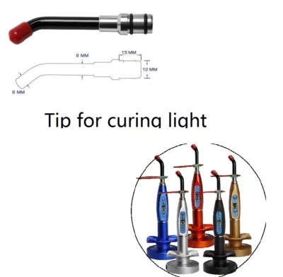 Lámpara inalámbrica de curado de luz LED dental inalámbrica punta de fibra óptica guía de vidrio B8 Foto 1 de 4