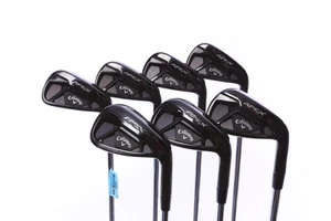 Callaway Apex 21 Black Iron Set 4-PW -0.25 in Stiff Flex Steel Shaft Good - Picture 1 of 9
