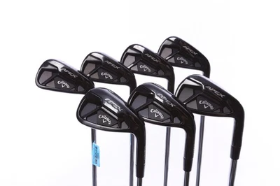 Callaway Apex 21 Black Iron Set 4-PW -0.25 in Stiff Flex Steel Shaft Good - Image 1 of 4