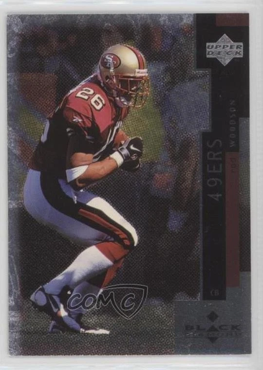 1998 Upper Deck Black Diamond Rod Woodson #132 HOF - Image 1 of 2