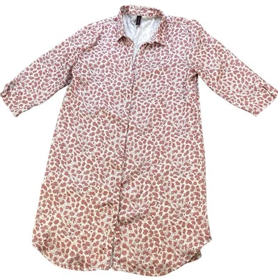 Camisa para dormir Maidenform poliéster con botones delanteros sedosa manga 3/4 genial talla grande Foto 1 de 4