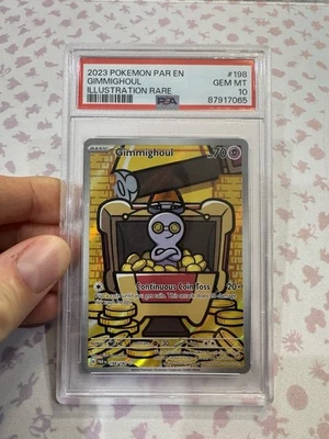 Pokémon TCG Gimmighoul Paradox Rift 198/182 PSA 10 - Image 1 of 2