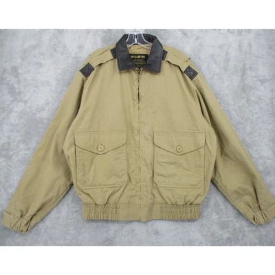 Chaqueta de vuelo vintage Sportys Pilot Shop para hombre grande larga A5 bombardero aviación EE. UU. Foto 1 de 4