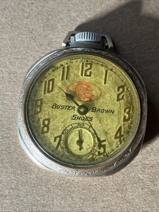 ⏱️ Rare New Haven Watch Co 1920’s Vintage Buster Brown Shoes Pocketwatch Runs - Picture 1 of 13