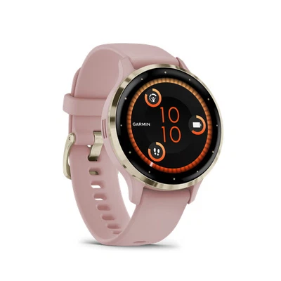 Garmin Venu® 3S Dust Rose/Softgold mit Schnellwechsel-Silikon-Armband - Bild 1 von 4