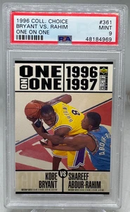 Kobe Bryant 1996 Collectors Choice Rookie Bryant vs Rahim One and One PSA 9 (RC) - Picture 1 of 6