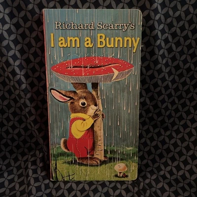 Винтажная детская книга Richard Scarry's I Am A Bunny 1991 в твердом переплете отличная форма - Изображение 1 из 4