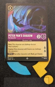Peter Pan's Shadow - Not Sewn On 42/204 Fabled Foil Super Rare Disney Lorcana - Picture 1 of 3