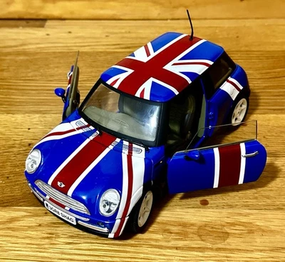 Solido Mini Cooper Austin Powers 1:18 Scale - Rare Toy Car. “New Without Box.” - Image 1 of 4