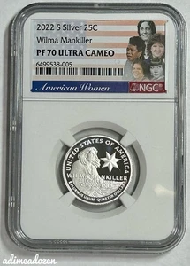Cuarto Wilma Mankiller 2022-S American Women-Plata (NGC PR70) AW2897NT - Imagen 1 de 4