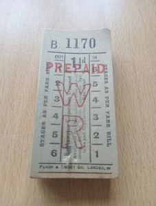 Book Of Northampton Corporation Transport Bus Tickets 1 1/2 D Unused Ticket - Picture 1 of 4