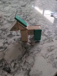 Tegu Robo Magnetic Wooden Block Set, Electric Aqua, 8 PIECE - Picture 1 of 5