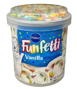Pillsbury Funfetti Vanilla Frosting 15,6 oz - Foto 1 di 2