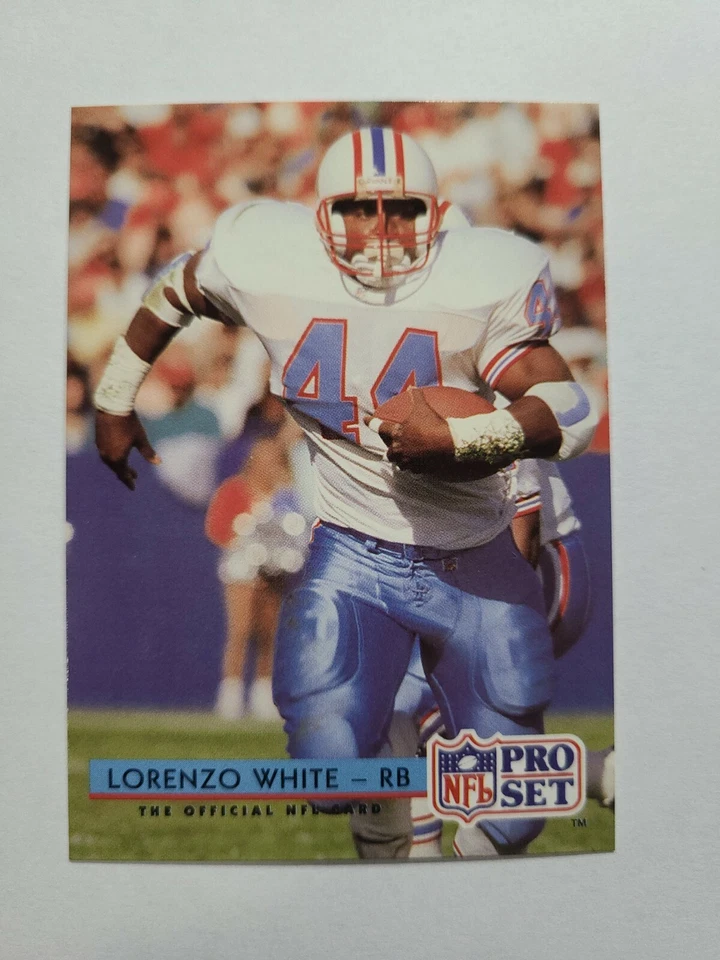LORENZO WHITE 1992 PRO SET FOOTBALL CARD # 188 E6160 - Image 1 of 1