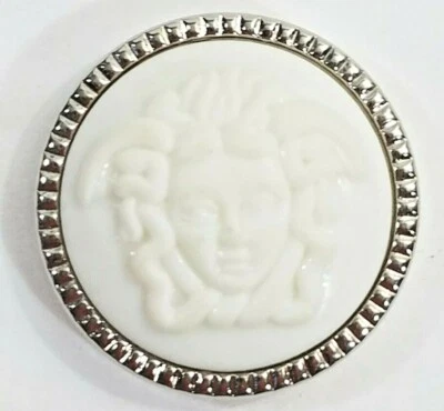 One (1) Uncirculated VERSACE Medusa Logo Head Button .83" (21.0mm) VHTF - Image 1 of 4