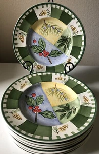 Culinary Art - Holly Berry 8 - 10.75” Dinner Plates - Picture 1 of 4