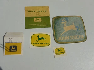 JOHN DEERE decals PRINTED IN U.S.A . 1950"s DECAL STICKER 4 LEGGED FARM TRACTOR - Picture 1 of 1