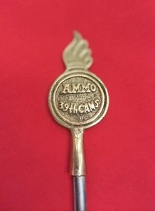 Antique Stainless steel & Brass Skewer AMMO 39th CAMS MADE IN TURKEY/ militaria - Picture 1 of 6