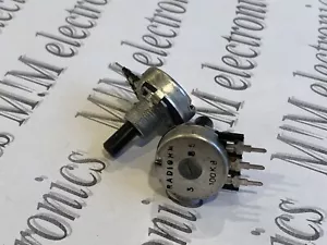 Radiohm Potentiometer Qty2 100KB CIP20C100KB18F4 pos log spindle 6x18 (mm) - Picture 1 of 8
