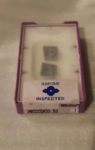 TWO of CBN Turning Insert, 2NCCCGA32 BNC200 SUMITOMO 2NC-CCGA32-BNC200 Machining - Picture 1 of 2