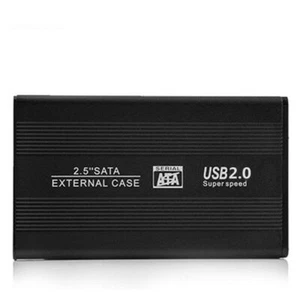 2.5" SATA to USB 2.0 External Hard Drive Disk Case Enclosure HDD/SSD Case Caddy - Picture 1 of 5