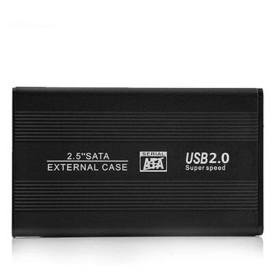 2.5" SATA to USB 2.0 External Hard Drive Disk Case Enclosure HDD/SSD Case Caddy - Image 1 of 4