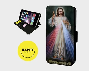 HEILIGES HERZ JESUS - Kunstleder Klapp Handy Hülle Cover - iPhone/Samsung - Bild 1 von 5