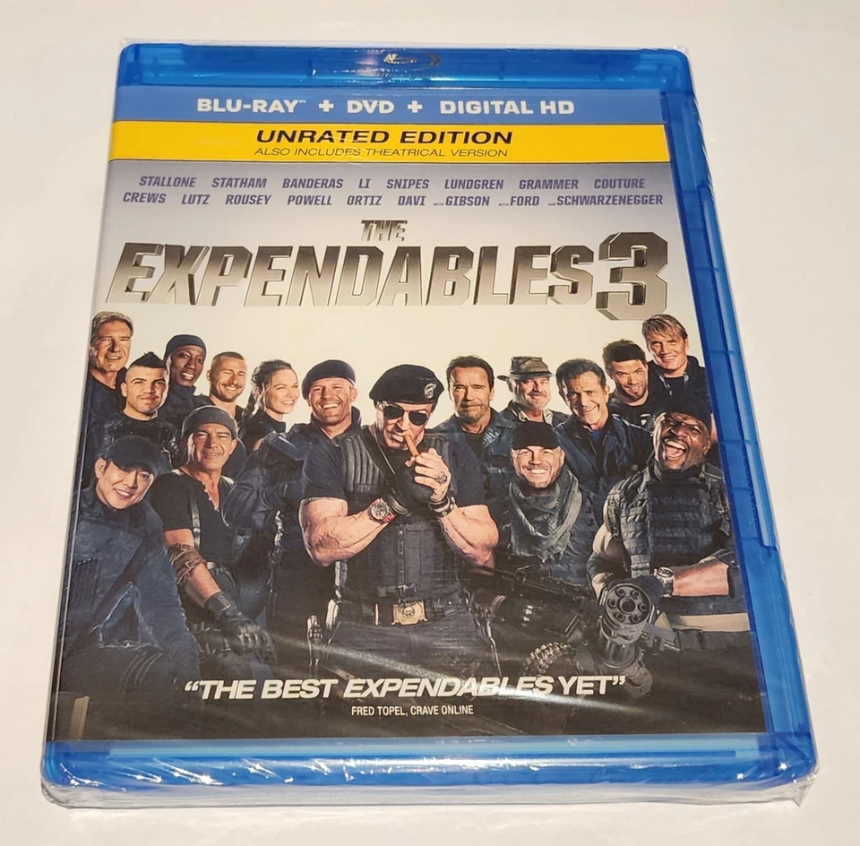 The Expendables 3 Unrated Edition Blu-ray + DVD + Digital HD - Image 1 of 2