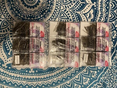 Beauty 360 Secure Hold Comfort Glide Tips Bobby Pins Brown (Lot of 9) 1,620Total - Image 1 of 2