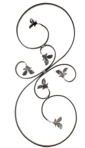 Ornement en fer forgé fer forgé 860x350mm grille pour garde-corps clôture por... - Foto 1 di 2