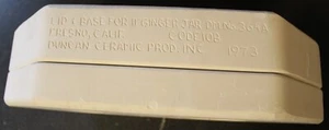 Duncan Ceramic Products Ceramic Slip Mold Lid & Base For 11" Ginger Jar 346A - Picture 1 of 2