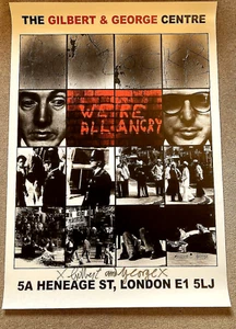 Gilbert & George signed Bollocks We're All Angry Poster - Picture 1 of 1