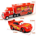 Disney Pixar Cars Lightning Mcqueen Jackson Storm Mack Hauler Truck+car Toys