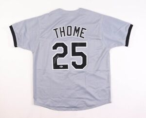 Jim Thome Signed Chicago White Sox Jersey (Beckett COA) 612 HR's / MLB HOF 2018